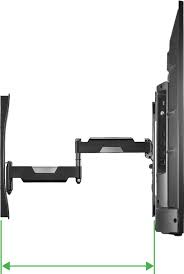 Rocketfish Full Motion Tv Wall Mount For Most 40 75 Tvs Black Rf Htlf23 Best Buy In 2021 Full Motion Tv Wall Mount Hanging Tv On Wall Wall Mounted Tv