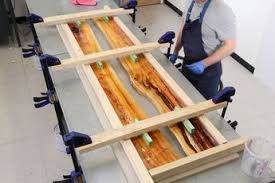 Diy Resin River Table Using Clear Epoxy Casting Resin And Wood Resin And Wood Diy Epoxy Resin Wood Resin Diy