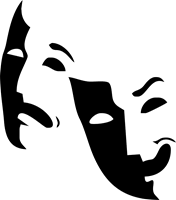 Theater Masks Logo Vector Cdr Free Download Clipart Best Clipart Best Theatre Logo Logo Design Set Theatre Masks