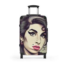 Discover Our Elegant and Durable Travel Suitcase, Ideal for All Your Trips,  Light, Spacious and Secure, Amy Winehouse Suitcase