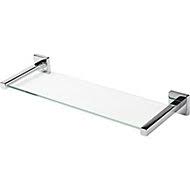 The shelf can take weight up to 55 lbs and comes with two brackets. Bathroom Shelving Bathroom Accessories B Q