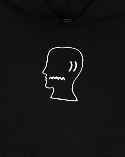 Brain Dead Logohead Hoodie - Black