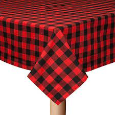 While some contain ornate threadwork and designs, others may have simple solid colors or checked patterns. Buffalo Black Red Checkered 100 Cotton Table Cloth Rustic Tablecloths By Lintex Linens Inc Houzz