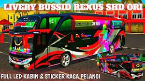 Livery bussid shd full stiker kaca. Livery Bussid Rexus Shd Ori Po Haryanto Youtube