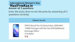 Chloe is a social media expert and sha. International Women S Day Quiz Win Oppo Reno5 Pro Giveaway Free Sample Contest Freebie Deal 2021