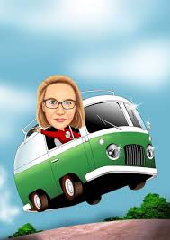 Im Bus Durchs Leben Zeichentrickfilme Karikaturen Karikatur