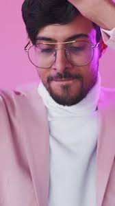 Vertical Victory Party Winner Joy Neon Man Dancing