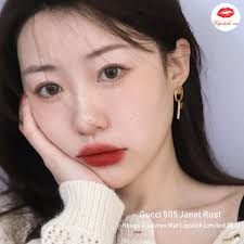 Son Gucci 505 Janet Rust Đỏ Đất Matte Lipstick Limited 2023