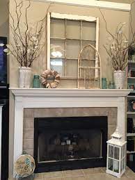 Awesome 49 Trending Winter Fireplace Decoration Ideas Farmhouse Mantle Decor Fireplace Mantel Decor Fireplace Mantle Decor