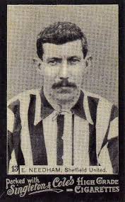 Ernest Needham of Sheffield Utd in 1892.
