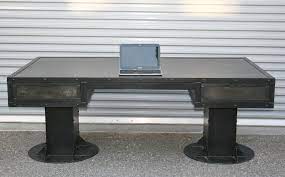 Allmodern.com has been visited by 100k+ users in the past month Amazon Com Industrial Desk With Drawers Modern Industrial Table Steel Desk With Storage Rustic Office Furniture Reclaimed Wood And Custom Available Handmade