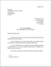 Lettre De Demission D Un Administrateur Docutexte In 2020