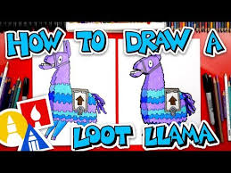 Today, we're learning how to draw fornite llama unicorn pegasus pinata thingy! How To Draw The Loot Llama From Fortnite Safe Videos For Kids