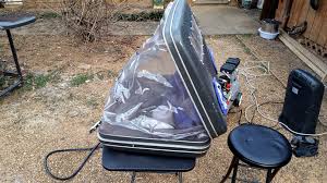 Constructed from galvanized iron, it features tempered glass viewing windows, halogen. Diy Sandblasting Cabinet From Samsonite Hard Side Suitcase Album On Imgur