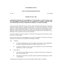 In malaysia, land taxes come in the form of the quit rent, parcel rent and assessment rates. Https Www Sars Gov Za Lapd Inta Dta 2012 54 Dta Malaysia Gg 29021