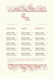 A collection of dinner party menu ideas including holiday entertaining to budget friendly options. Menu Templates Choose Your Favorite Customize In Minutes