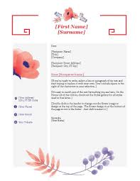 Template Cv Resume And Cover Letter Blossom Pink Freetemplate Xyz Cover Letter Template Free Simple Cover Letter Template Letter Template Word