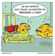 Subjunctive Emotions No Me Importan Los Piercings Lo Amo Spanish Jokes Spanish Humor Spanish Memes