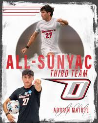 Congratulations to the 6️⃣ Oneonta men's soccer athletes that received  All-SUNYAC recognition! Derek Marques and Ali Somow were named First Team,  Nate Masucci and Luigi Prosperi made the Second Team, and Dillon