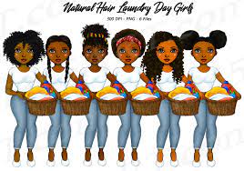 Laundry Day Clipart Laundry Girls Natural Hair Black Girls Etsy Natural Hair Woman Natural Hair Styles Girls Natural Hairstyles