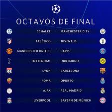 La final se disputará en el olímpico de ataturk, localizado en turquía. Escenario Deportivo On Twitter Ucl Quedan Definidos Los Octavos De Final De La Champions League 2018 2019 Los Partidos De Ida Seran El 12 13 19 Y 20 De Febrero
