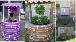 There are many more choices for your wedding wishing well than birdcages and suitcases (although these are very cute). Diy Tire Wishing Well Planters Tutorials