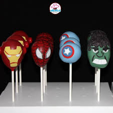 Avengers Themed Cake Pops