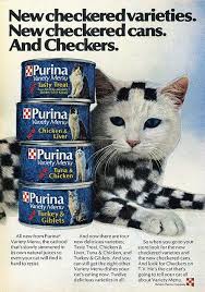 Purina Variety With Checkers The Cat Purina Cat Food Retro Advertising