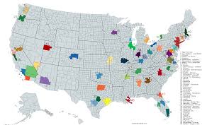 Map Of America S 50 Largest Metropolitan Areas By Populations America Map Map Area Map