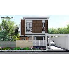 Feb 19, 2018 · kumpulan contoh dan tips desain rumah terbaru. Desain Rumah Modern Minimalis 2 Lantai Lahan 10 X 14 Hook Shopee Indonesia