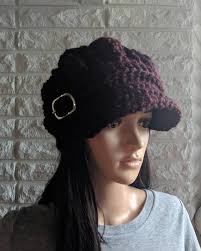 Women's Claret Newsboy Hat, Women's Red Pageboy Hat, Women's Hat With Brim,  Gifts for Her, Women's Accessories, Fall, Winter, Spring Fashion