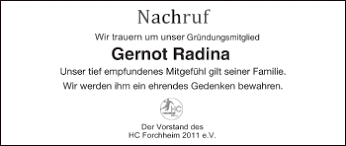 Radina indications and usages, prices, online pharmacy health products information. Gernot Radina Traueranzeige Trauer Infranken De