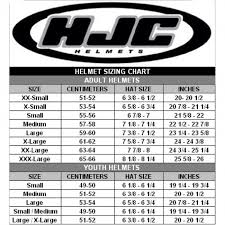 Hjc Motorcycle Helmet Size Chart Disrespect1st Com
