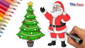 How to draw santa claus with christmas tree subscribe to my channel to get more drawing videos. Christmas Drawing Santa How To Draw Santa Claus And Christmas Tree Santa Claus Drawing Youtube