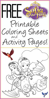 Coloring may seem like a simple activity, but it can help your child learn a variety of skills. Free Printable Sofia The First Coloring Pages Activity Sheets Baby Savers Babysavers Com