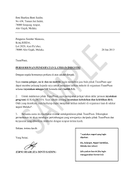 'save' borang permohonan menggunakan nama anda. Format Surat Permohonan