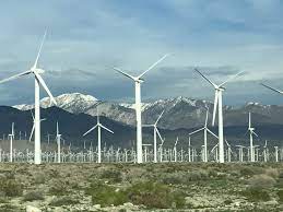 As scores of huge turbines appeared in places like the altamont pass east of san francisco and san gorgonio pass near palm springs, a name was coined: Blowing In The Wind At San Gorgonio Pass Wind Park