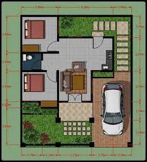 Tidak lupa carport yang cukup luas di area depan. 30 Denah Rumah Minimalis Type 45 Desain Sederhana