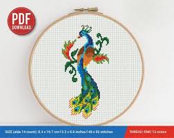 Maybe you would like to learn more about one of these? Peacock Bird Cross Stitch Pattern Embroidery Pattern Etsy Cross Stitch Blackwork Cross Stitch Stitch Patterns