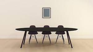 design tafel ovaal slim co zwart zwarte lak studio h k eiken hout kwaliteit stalen ijzeren metalen poten onderstel frame eettafel ovale eettafels koffietafel