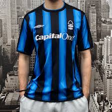 Nottingham forest england 2013/2014 football shirt jersey away adidas original. Blue And Black Nottingham Forest Third Shirt From Depop