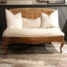 Deconstructed Am Antique Sofa And Made A Drop Cloth Cushion Seat Cover Deconstructed Chair Vintage Sofa Furniture