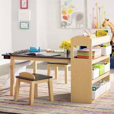 Emilio Kids 3 Piece Arts And Crafts Table And Chair Set Kids Craft Tables Craft Table Kids Furniture