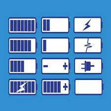 Blue Battery Charge Icon Battery Icons Blue Icons Accumulator Png And Vector With Transparent Background For Free Download Battery Icon Free Vector Illustration Font Illustration