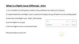 What Is A Rights Issue (Offering) - Intro - Youtube
