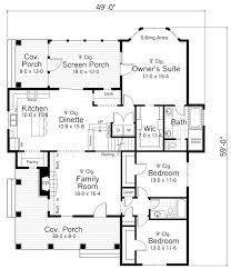 Plan No 288081 House Plans By Westhomeplanners Com House Plans One Story Farmhouse Style House Plans Country Style House Plans