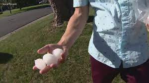 A severe hailstorm hit parts of queensland, australia, on sunday afternoon, april 19, 2020, leaving major damage in its wake. Baseball Size Hail Smashes Windows Destroys Roofs In West Metro Kare11 Com