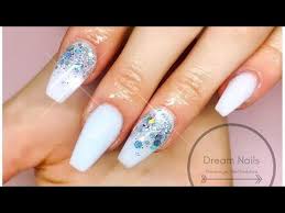 But there can be certain situations where you need to say them good bye for a few weeks or may be forever! White And Silver Acrylic Nails Encapsulated Glitter Youtube