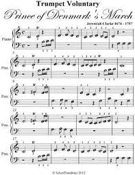 Our selection of easy sheet music for beginners. Trumpet Voluntary Prince Of Denmark S March Beginner Piano Sheet Music By Jeremiah Clarke