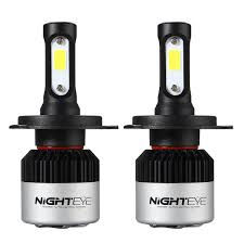 nighteye led headlights 9005 9006 h4 h7 h11 universal cob led headlight 36w 4500lm 6500k bulbs car headlights led headlights cars car headlight bulbs